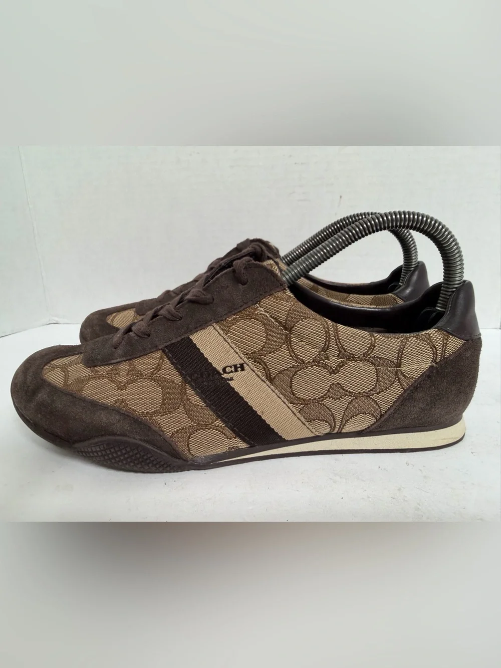 Coach Kelson A00775 Signature Brown Women's Sneakers Size 8.5B